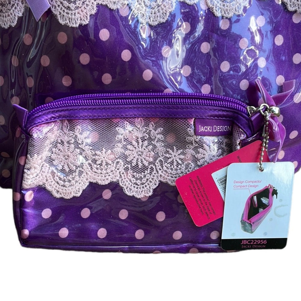 NWT Jacki Design Purple Tote Bundle of 5 - Picture 11 of 16